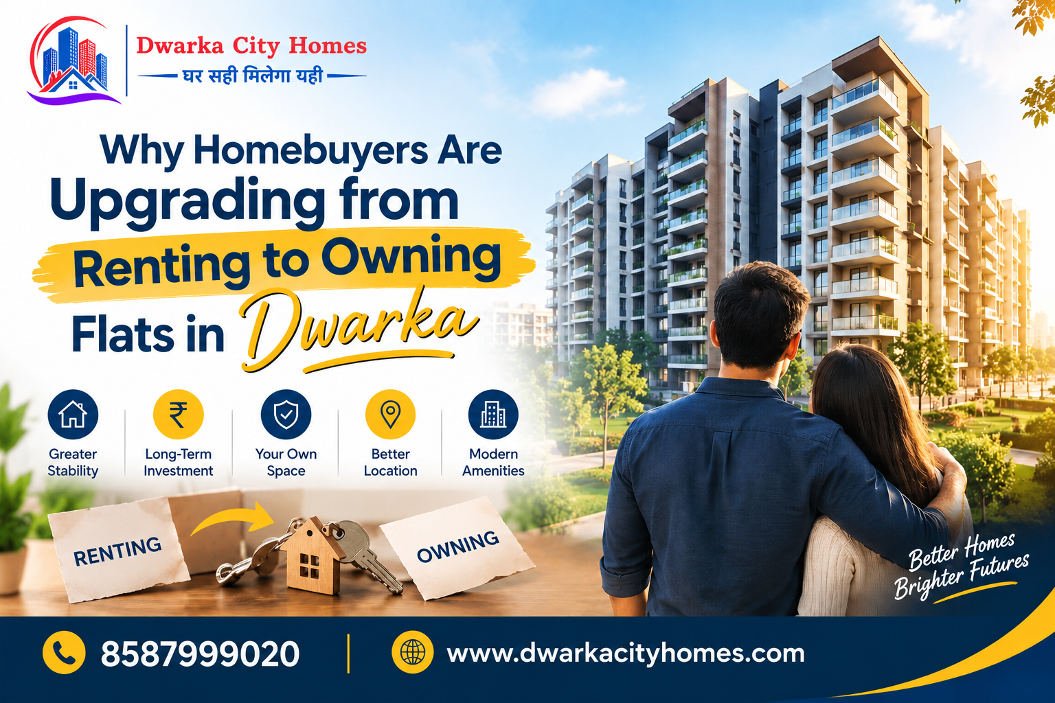 Why Homebuyers Are Upgrading from Renting to Owning Flats in Dwarka