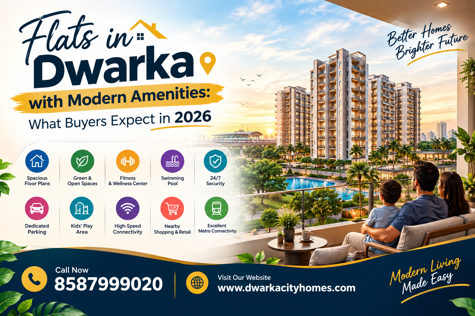 Flats in Dwarka with Modern Amenities What Buyers Expect in 2026 