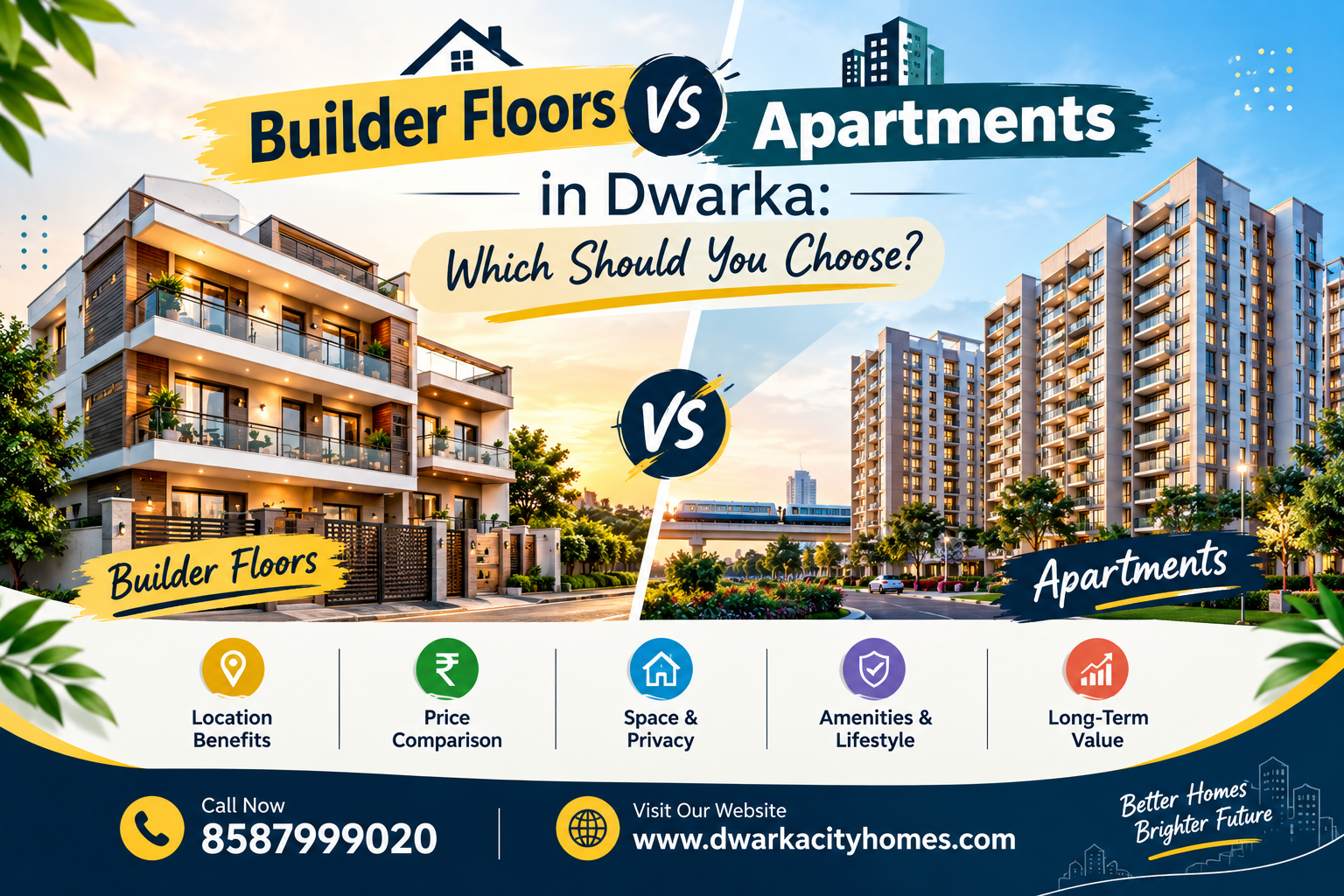 Builder Floors vs Apartments in Dwarka Which Should You Choose